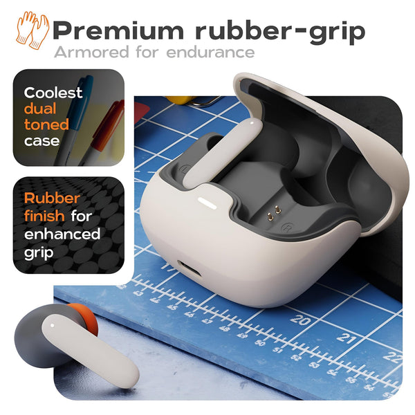 Tws With Quad Mic Noise Cancellation 100H Playtime Bluetooth 5.3 45Ms Low Latency Fast Charge Black Earbuds