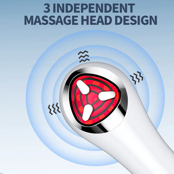 7 In 1 Led Facial Treatment Device Microcurrent 3D Vibration Massage For Neck Face & Eyes(Black) Massagers