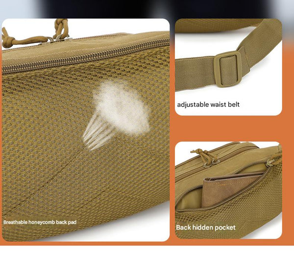 Tactical Waist Pack Concealed Carry Bag Multi Pocket Fanny With Adjustable Strap Black Waist Packs & Bags