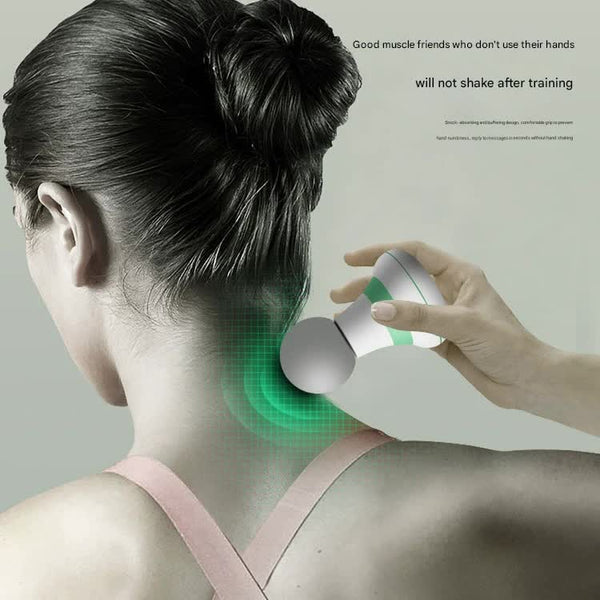 Mini Electric Fascia Massage Gun Portable Deep Tissue Percussion Massager With Quiet Motor Green Massagers