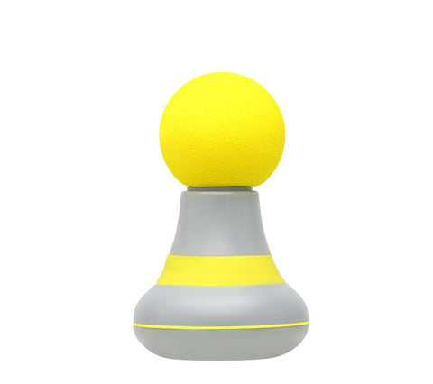 Mini Electric Fascia Massage Gun Portable Deep Tissue Percussion Massager With Quiet Motor Yellow Massagers