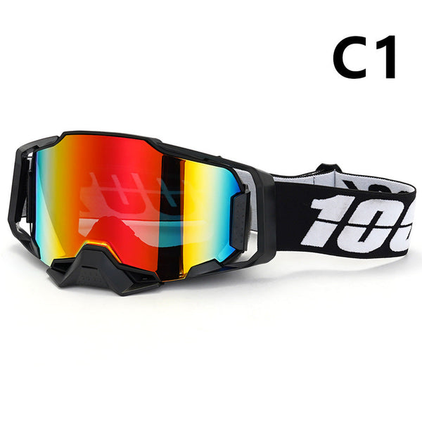 Professional Motocross Ski Goggles Hiper Lens Tpu Frame Black With White Straps Red Lenses Goggles & Sunglasses