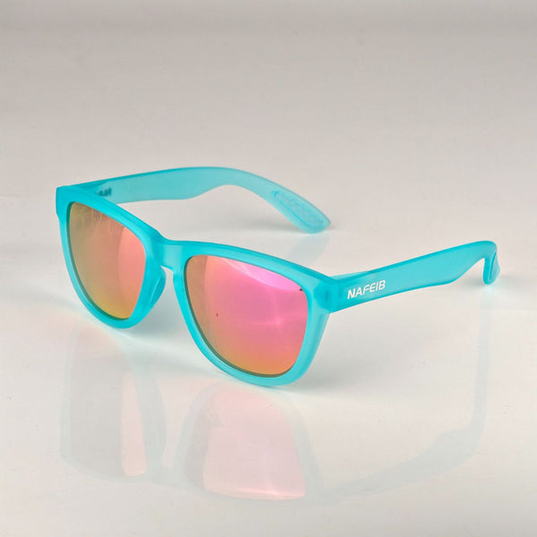 Nafeib Polarized Sports Lightweight Tr90 Frame Uv400 Protection For Riding & Outdoor Activities Sky Blue Sunglasses