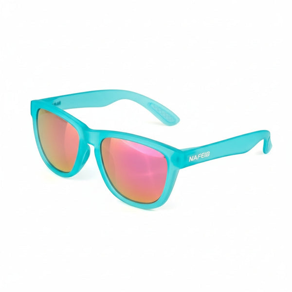 Nafeib Polarized Sports Lightweight Tr90 Frame Uv400 Protection For Riding & Outdoor Activities Sky Blue Sunglasses