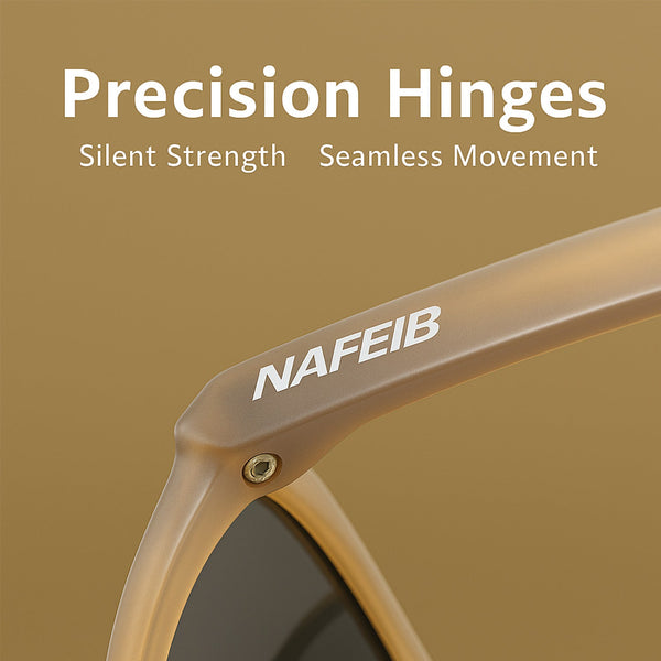 Nafeib Polarized Sports Lightweight Tr90 Frame Uv400 Protection For Riding & Outdoor Activities Transparent Sunglasses