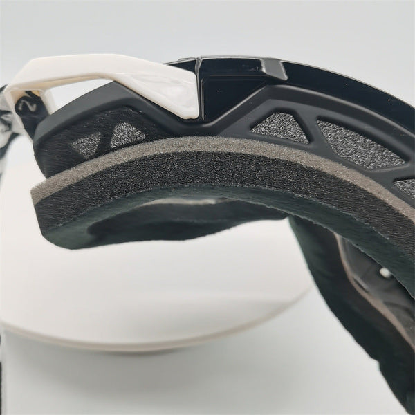 Performance Motocross & Off Road Goggles Increased Impact Protection With Lens Lock System(Red And Black Frame Blue Film) Sunglasses Goggles
