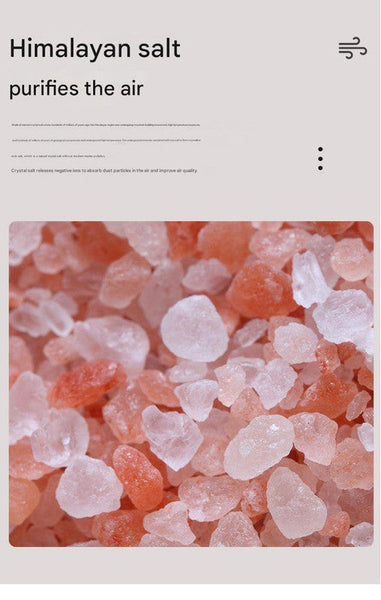 Himalayan Salt Stone Flame Aroma Diffuser & Humidifier 7 Light Options Ultrasonic Auto Shut Off(White) Diffusers