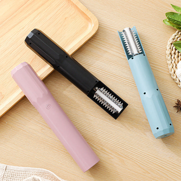 Electric Fish Scaler Waterproof Stainless Steel Brushless Motor Infinitely Variable Speed(Black) Other Kitchen Gadgets