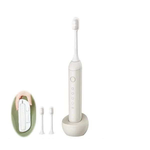 Sonic Electric Toothbrush 31000 Vpm 4 Modes 10000+ Soft Bristles Travel Case Charging Base White Electric Toothbrushes