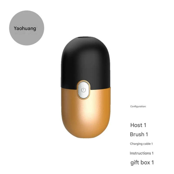 Mini Electric Rotary Shaver Ipx7 Waterproof 2 Speed Modes 90 Day Battery Life Usb Rechargeable(Yellow) Men's Shavers