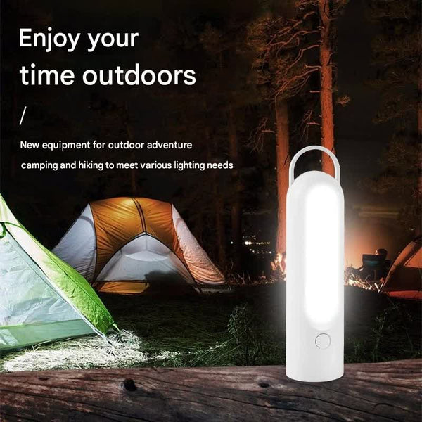 2 In 1 Led Camping Lantern And Flashlight Usb Rechargeable Dual Light Modes Bear Model White Lanterns