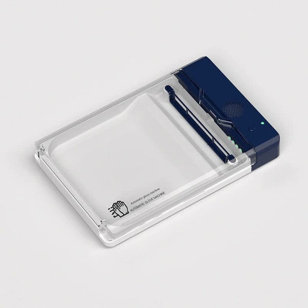 Automatic Disposable Glove Dispenser Machine With Uv Sterilization Quick & Hygienic Glovinggloves Not Included(Dark Blue) Other Health Care