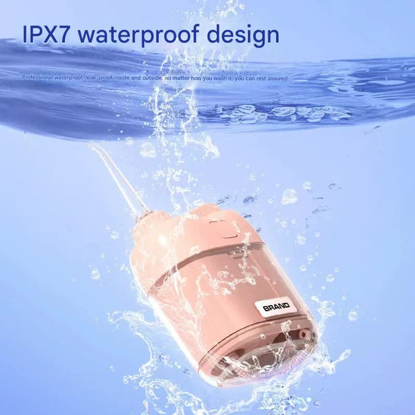 Ultra Compact Mini Portable Water Flosser Ipx7 Waterproof Usb Rechargeable With Retractable Nozzle(White) Air & Water Flossers