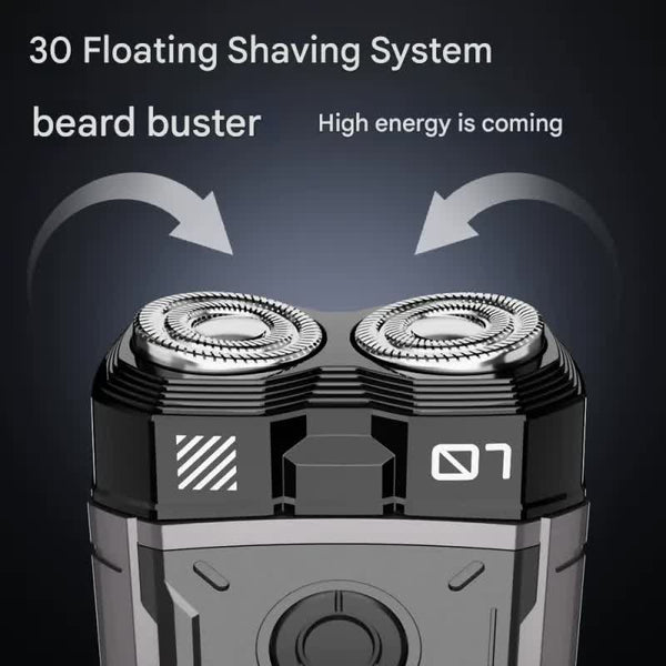 K002 Mini Electric Shaver 3D Floating Head Ipx7 Waterproof Type C Charging 70 Runtime Product Description(Gray) Men's Shavers