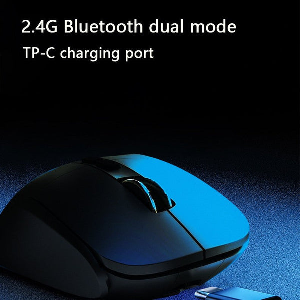 Ergonomic Vertical Wireless Mouse Dual Mode (2.4G + Bluetooth) Rgb Light Rechargeable 500Mah Battery(Blue) Keyboard & Mouse Bundles