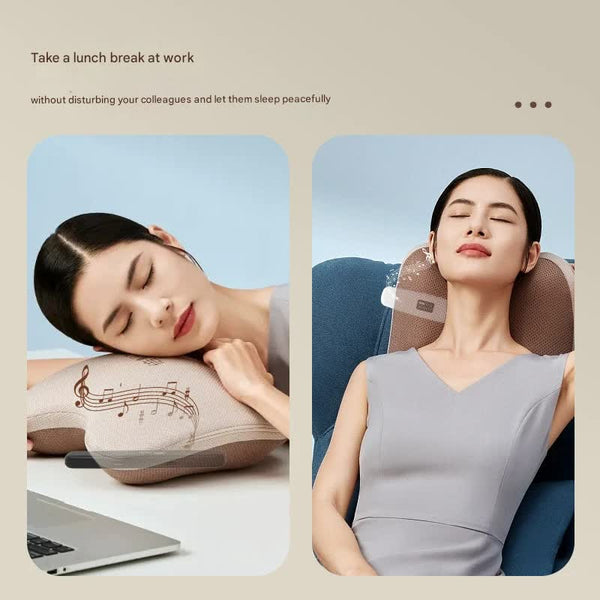 Under Pillow Bone Conduction Sleep Sound Device Bluetooth 5.3 Tf Card 8H Playtime & Timer(Khaki) Audio Docks & Mini Speakers