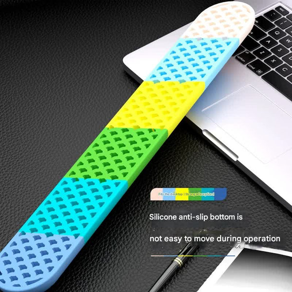 Ergonomic Keyboard & Mouse Wrist Rest Set Soft Silicone Non Slip Base Comfortable Support(Green) Mouse Pads & Wrist Rests