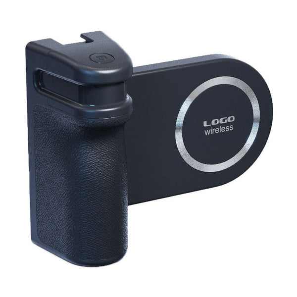 Magsafe Compatible Camera Grip & Phone Stand With Detachable Bluetooth Remote Versatile Photography Assistant(Black) Straps & Hand Grips