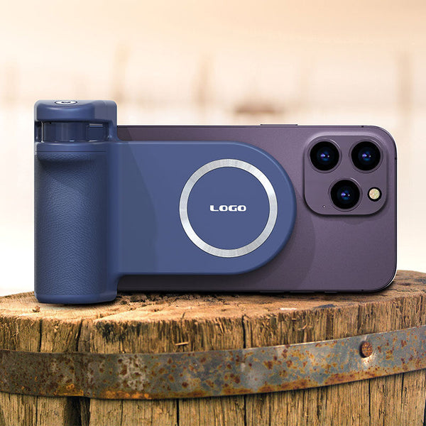 Magsafe Compatible Camera Grip & Phone Stand With Detachable Bluetooth Remote Versatile Photography Assistant(Black) Straps & Hand Grips