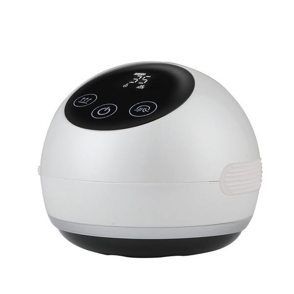 Smart Electric Cupping Gua Sha Massager With Red Light Therapy & Magnetic Stones 5 Levels Rechargeable White Massagers