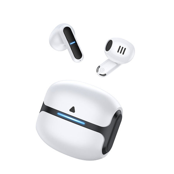 Tws Wireless With Bluetooth 5.3 13Mm Drivers 21H Playtime Led Charging Case(White) Earbuds