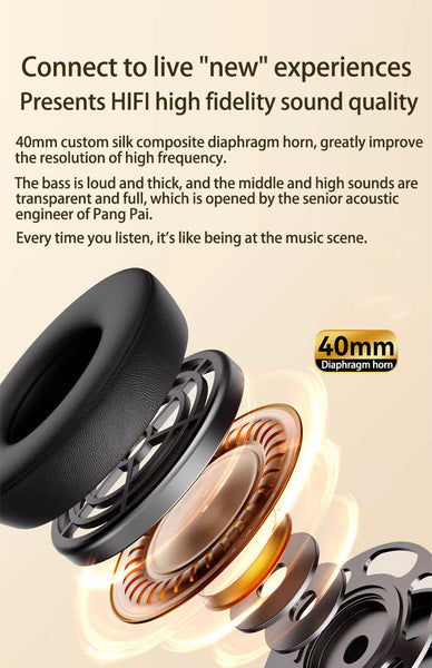 Wireless Over Ear With Graffiti Design Bluetooth 5.3 Hifi Sound Rgb Light 8H Playtime(Red) Headphones