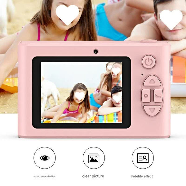 Ultra Hd 4K Dual Lens Digital Camera 44Mp 4X Zoom 2.4" Screen Complete With 64Gb Card (Pink) Digital Cameras