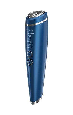 Multi Function Facial Beauty Device 6 Modes 3 Intensity Levels Led Therapy & Magnetic Charging(Blue) Other Massage