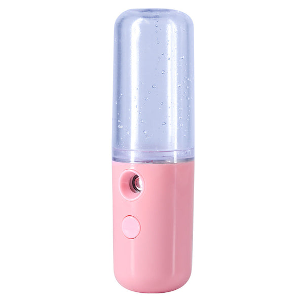 Two Nano Facial Sprayer 50Ml Usb Rechargeable Moisturizing Disinfectant Sprayer(Pink) Facial Cleansing Devices
