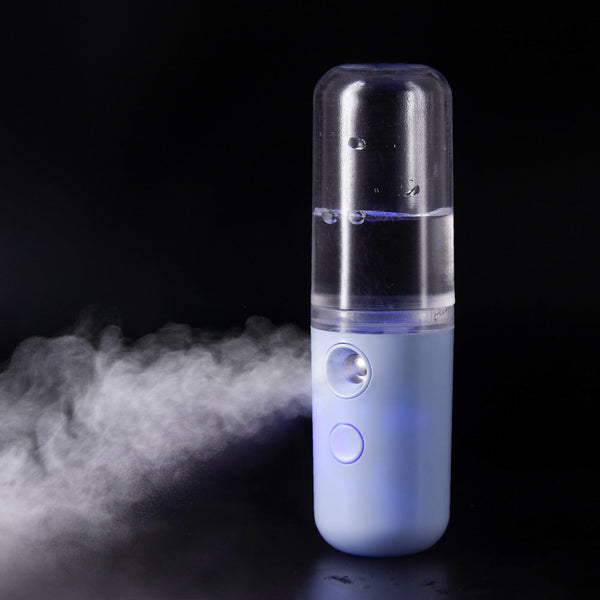 Two Nano Facial Sprayer 50Ml Usb Rechargeable Moisturizing Disinfectant Sprayer(Blue) Facial Cleansing Devices