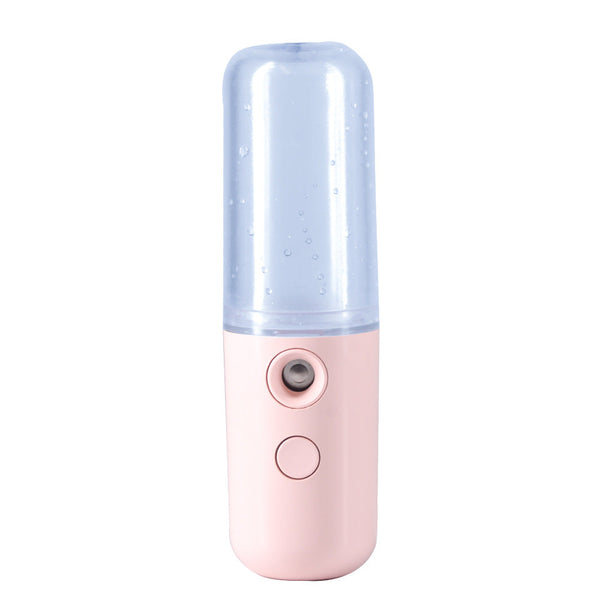 Two Nano Facial Sprayer 50Ml Usb Rechargeable Moisturizing Disinfectant Sprayer(Light Pink) Facial Cleansing Devices
