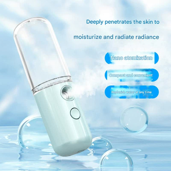 Two Nano Facial Sprayer 50Ml Usb Rechargeable Moisturizing Disinfectant Sprayer(Light Pink) Facial Cleansing Devices