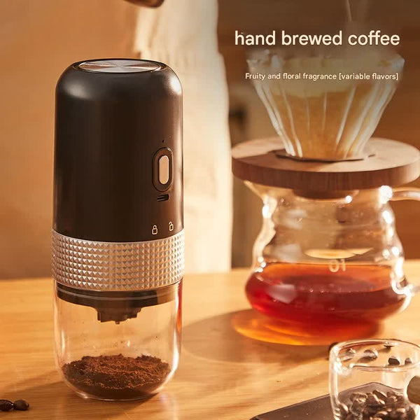 Wireless Portable Electric Coffee Grinder Adjustable Coarseness, Usb C Rechargeable, One Touch Operation Black Coffee Grinders