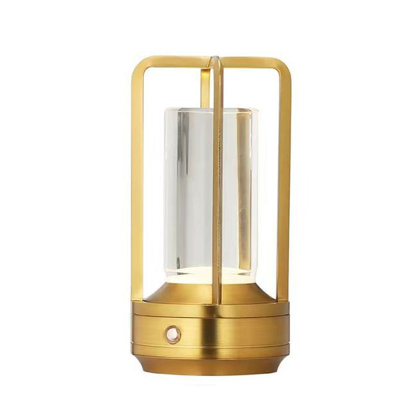 Cross Shaped Led Table Lamp Gold Touch Button With Usb Charging Lamps