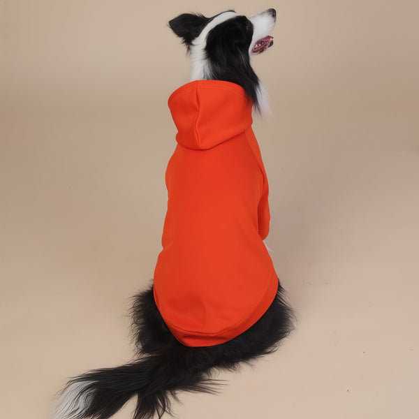 Orange Classic Dog Sweatshirt With Hood Drawstrings For Large Dogs Size 6Xl Dog Clothing & Shoes