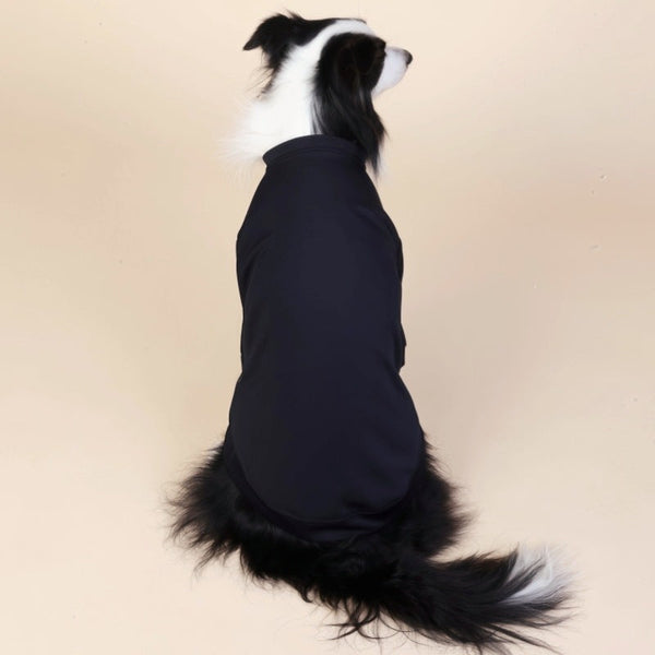 Black Classic Dog Sweatshirt With Hood & Drawstrings For Large Dogs (Size : 6Xl) Dog Clothing & Shoes