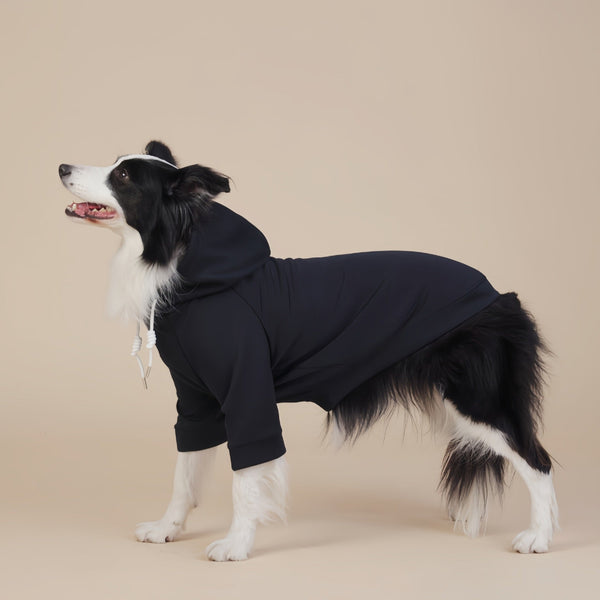 Black Classic Dog Sweatshirt With Hood & Drawstrings For Large Dogs (Size : 9Xl) Dog Clothing & Shoes