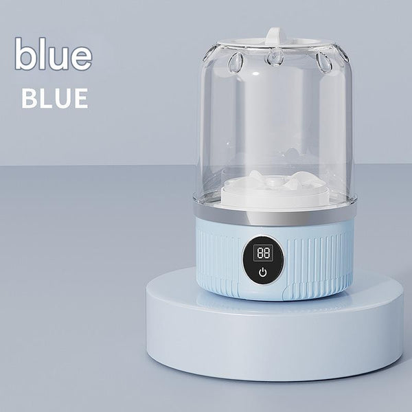 Blue Travel Friendly Mini Washing Machine Usb Powered Automatic For Small Loads Washing Machines