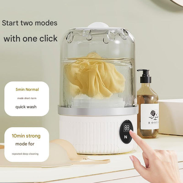 Blue Travel Friendly Mini Washing Machine Usb Powered Automatic For Small Loads Washing Machines