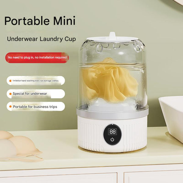 Blue Travel Friendly Mini Washing Machine Usb Powered Automatic For Small Loads Washing Machines