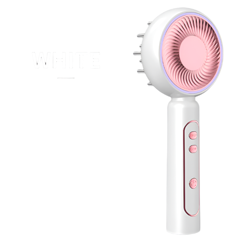 White Advanced Scalp Therapy Comb Red Blue Light Ems Serum Applicator Brushes & Combs