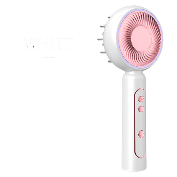 White Advanced Scalp Therapy Comb Red Blue Light Ems Serum Applicator Brushes & Combs