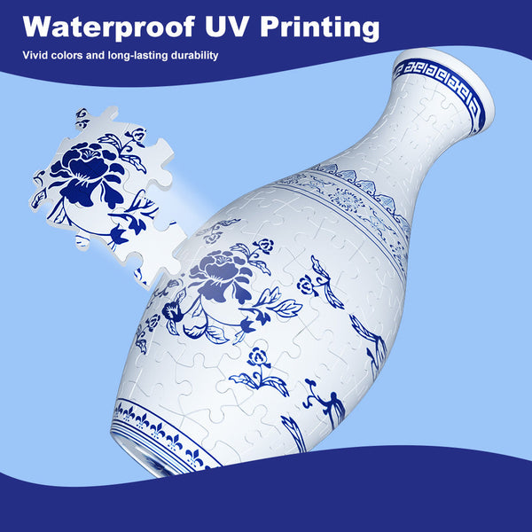 Unique 3D Puzzle Vase With Built In Water Holder Fun Diy Project Autumn Vases