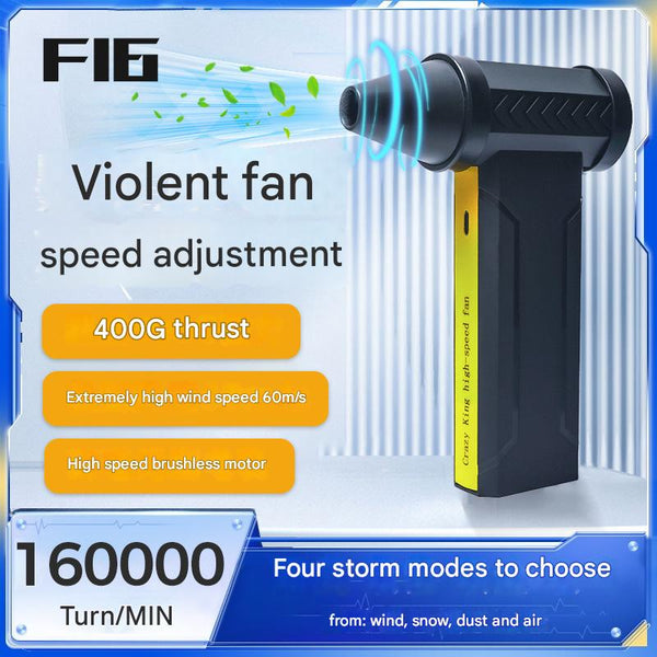 Jet Fan 200W Powerful Handheld Air Duster & Blower (Red Flower Color) Leaf Blowers