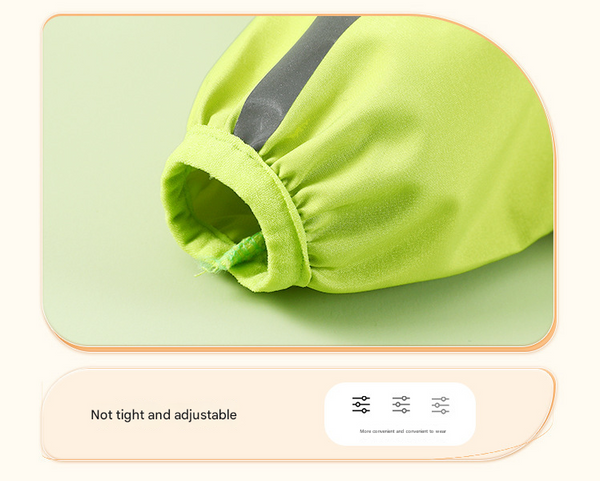 Colorblock (White Green) Dog Raincoat Waterproof With Hood And Reflective Strips (Size S) Dog Clothing & Shoes