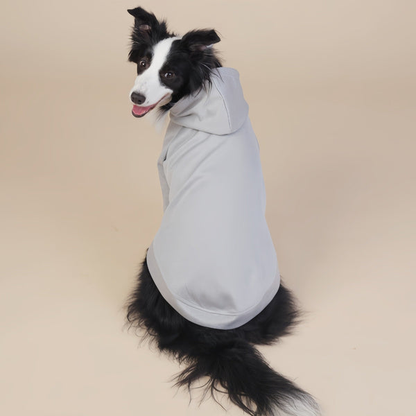 Grey Classic Dog Sweatshirt With Hood & Drawstrings For Large Dogs (Size : 8Xl) Dog Clothing & Shoes