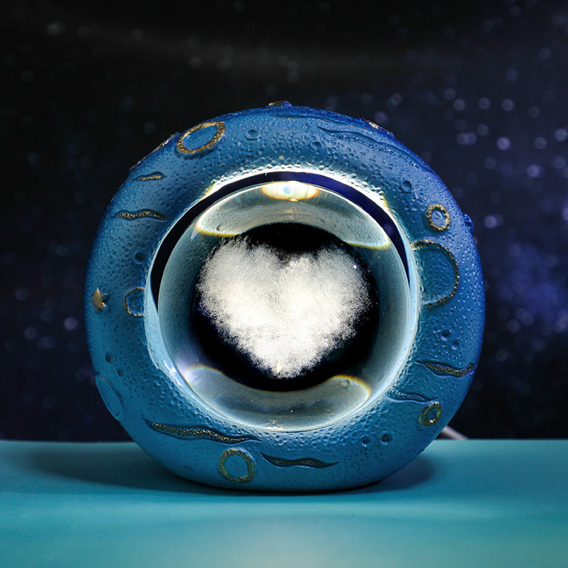 Celestial Ring Led Crystal Ball Lamp 3D Engraving Unique Gift (Love Cloud) Lamps