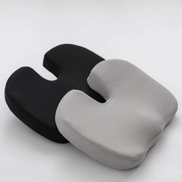 Black Ergonomic U Shaped Memory Foam Seat Cushion Coccyx Relief & Posture Support With Breathable Cover Seat & Posture Cushions