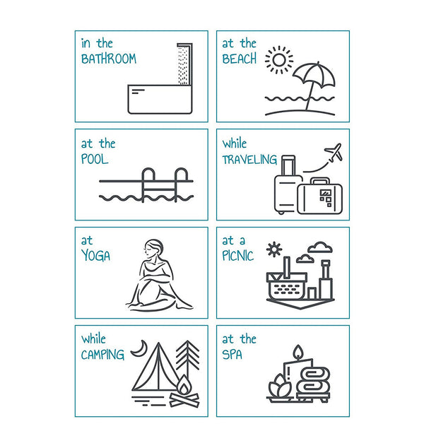 Blue Chic Lightweight Nylon Drawstring Tote Bag Multi Pocket Casual Shoulder & Crossbody Women's Bags & Handbags