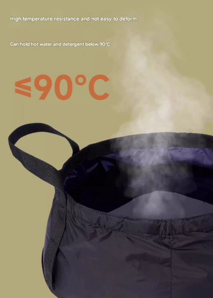 2 Pcs Dark Purple Ultra Lightweight Collapsible Travel Basin Waterproof Folding Bucket For Camping Hiking & Outdoors (8.5L) Camping Wash Basins